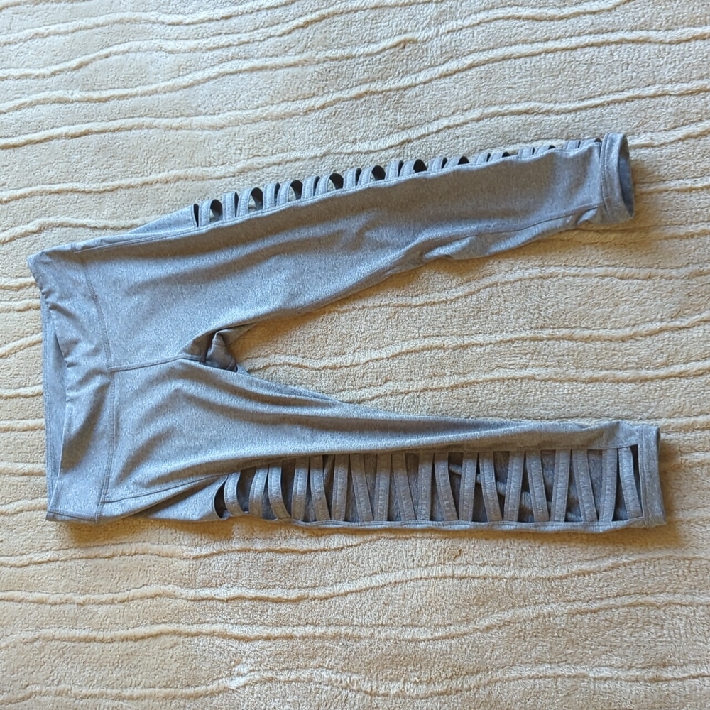 Without Walls Urban Outfitters grey cutout athletic yoga leggings